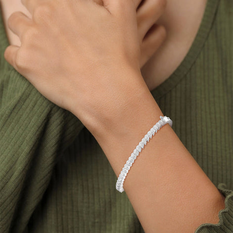 Celeste Pear Kada bracelet