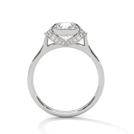 Luna Embrace Round Diamond Ring
