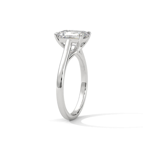 Horizon Glow Radiant Diamond Solitaire Ring