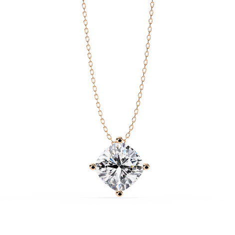 Timeless Brilliance Cushion Solitaire Pendant