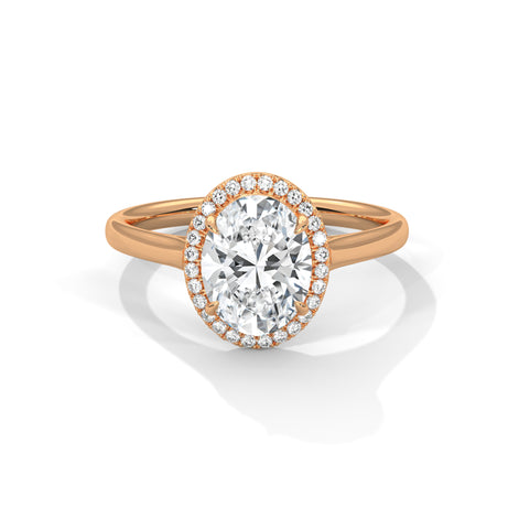 Rosélia Oval Halo Ring