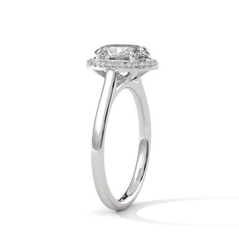 Rosélia Oval Halo Ring