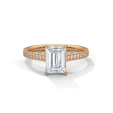 Emerald Radiance Pave Rings