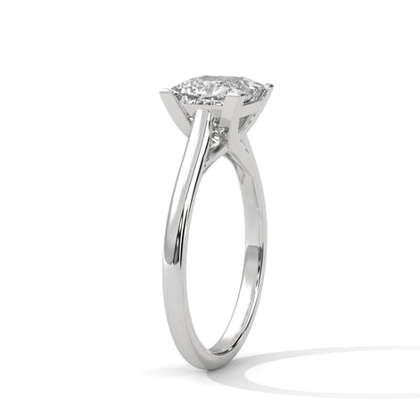 Regal Radiance Princess Cut Solitaire Ring