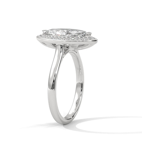 Golden Gaze twist Marquise Ring