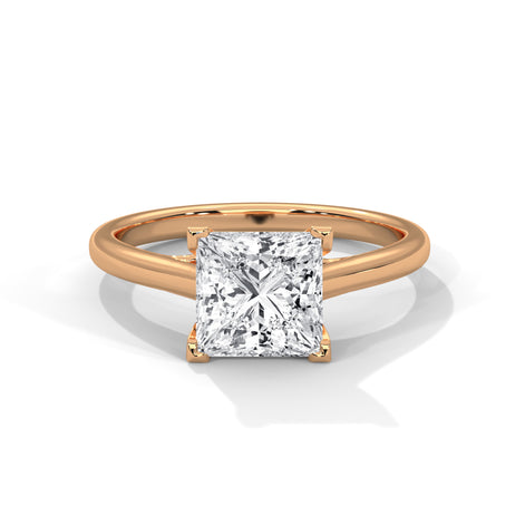 Regal Radiance Princess Cut Solitaire Ring