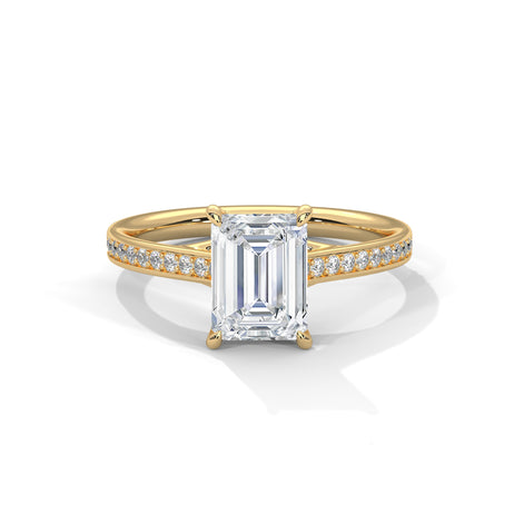 Emerald Radiance Pave Rings
