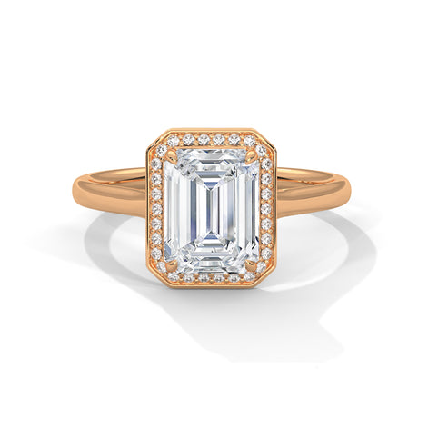 Luxe Emerald Halo Ring