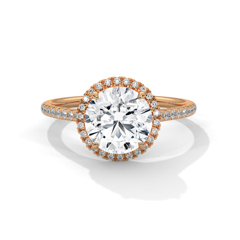 Elysian Glow Halo Diamond Ring