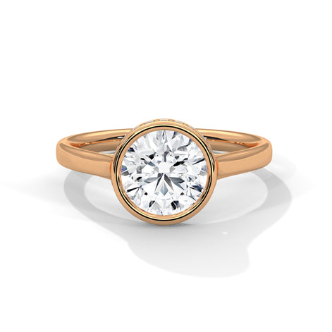 Modern Bloom Solitaire Ring