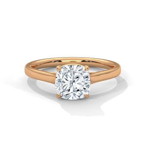 Velvet Cushion Solitaire Ring