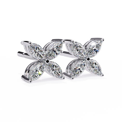 Marquise Flower Earrings