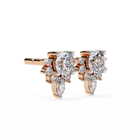 Diamond Florette Earrings