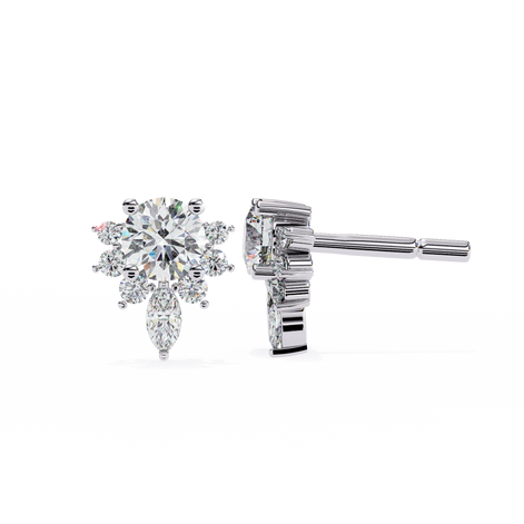 Diamond Florette Earrings