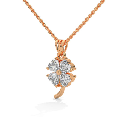 Heart Clover Diamond Pendant