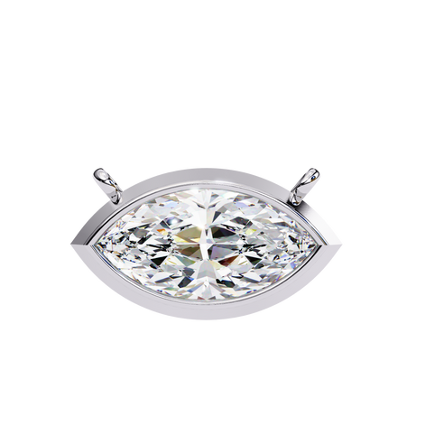 Horizon Marquise Solitaire Necklace