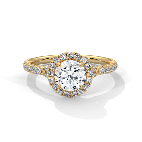 Veloura Round Halo Elegance Ring