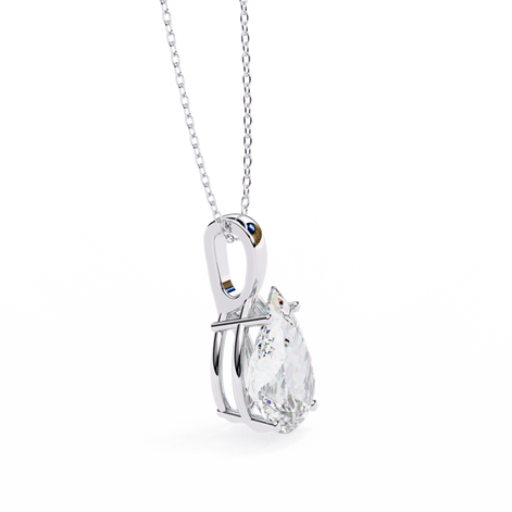Timeless Brilliance Pear Solitaire Pendant