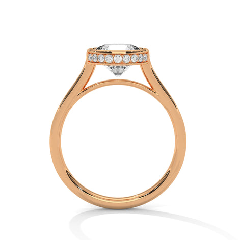 Modern Bloom Solitaire Ring