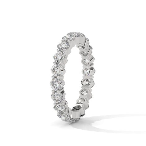 Regal Cushion Eternity Band