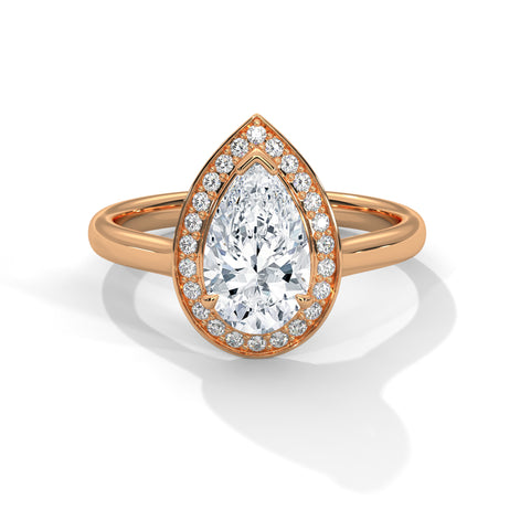 Aurora Bloom Pear Ring