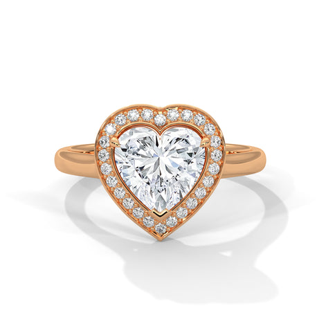Golden Auroma Heart Ring