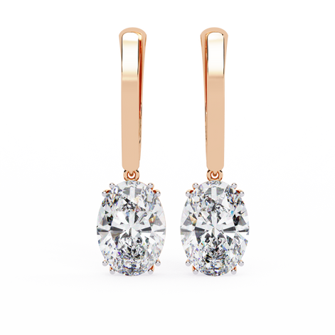 Majestic Oval Hoop earrings
