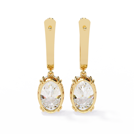 Majestic Oval Hoop earrings