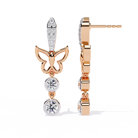 Fluttering Grace Drop Earrings