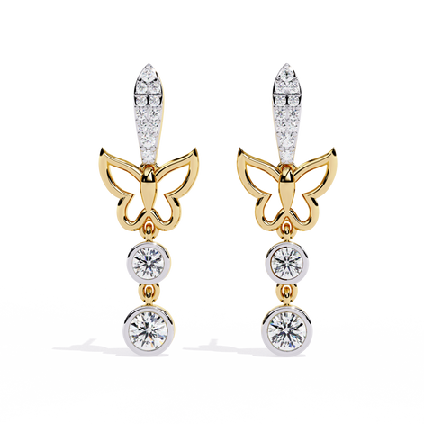 Fluttering Grace Drop Earrings