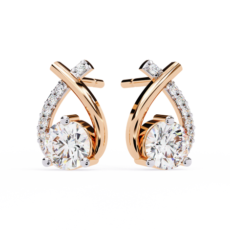 Intertwined Sparkle Diamond Drops