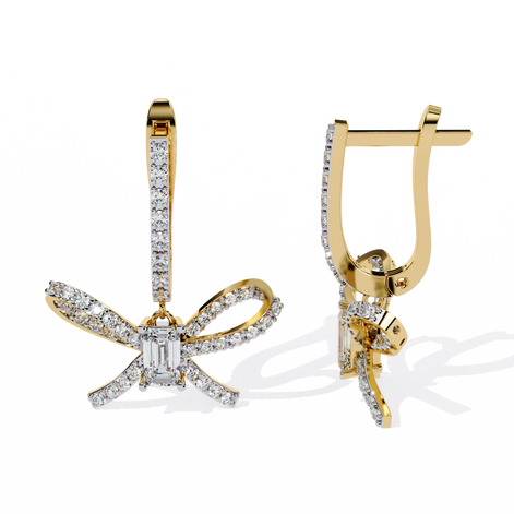 Sparkle Ribbon Hoops