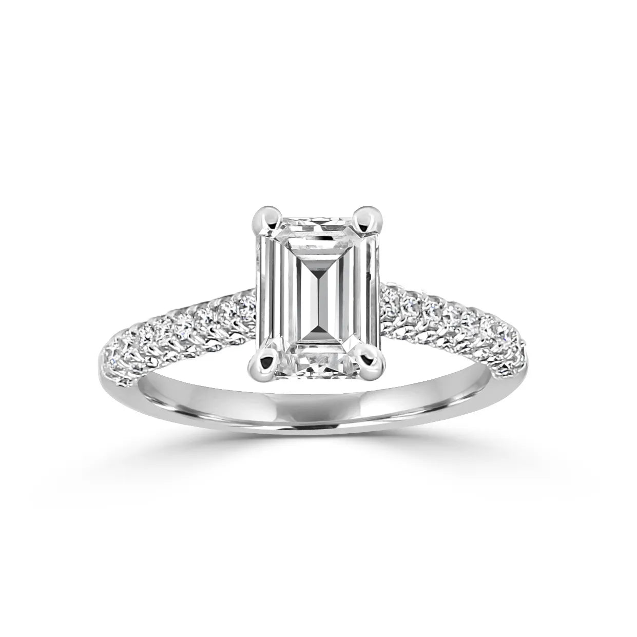 Micropave Style Engagement Ring