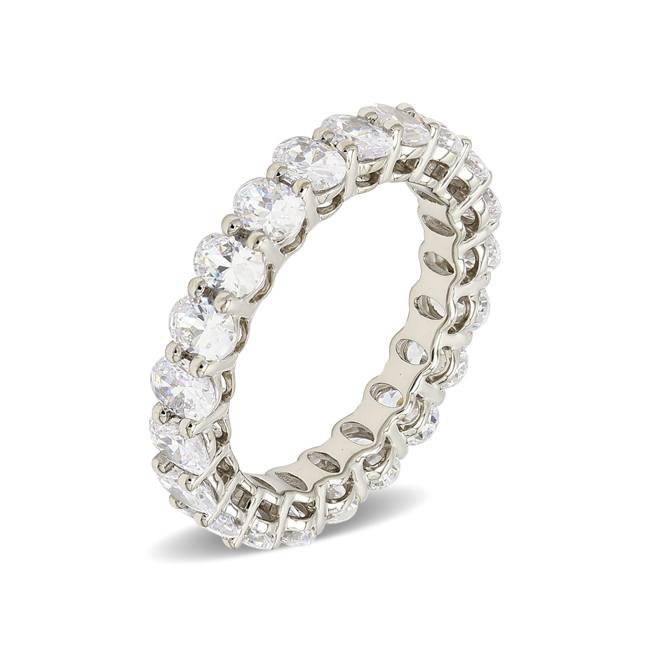 Oval Shape Eternity Band