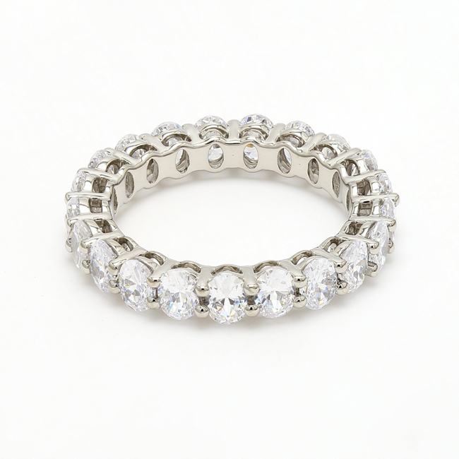 Oval Shape Eternity Band