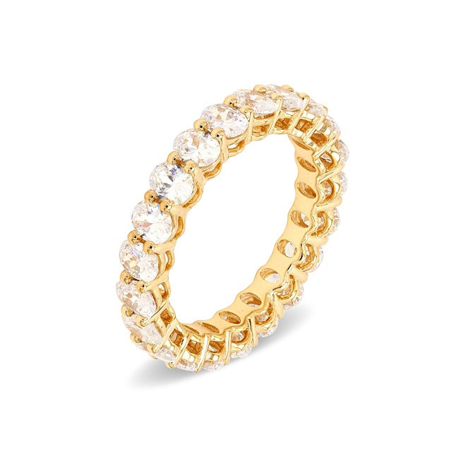 Oval Shape Eternity Band