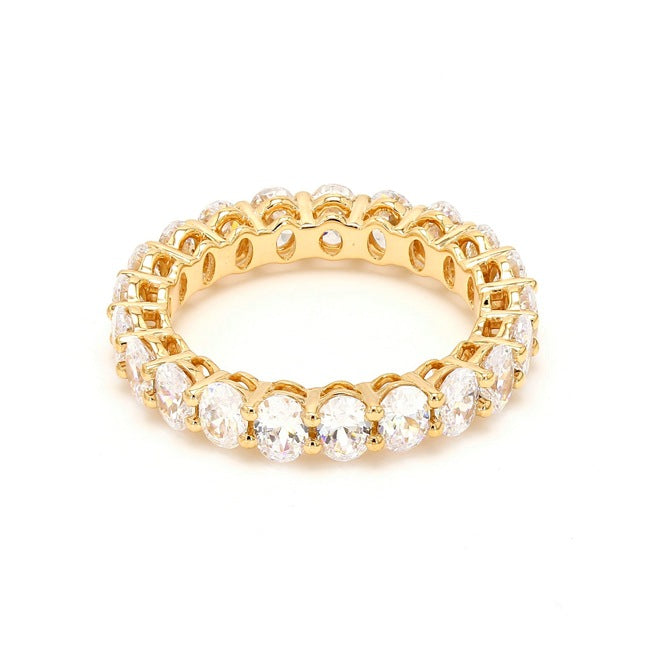 Oval Shape Eternity Band