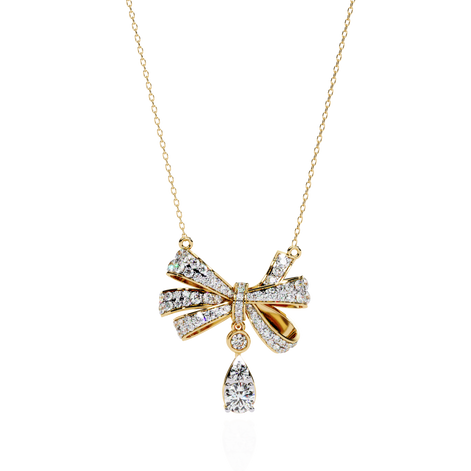 Gilded Grace Bow Pendant