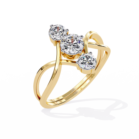 Trine Embrace Diamond Ring