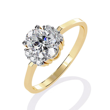 Auréline Halo Oval Ring