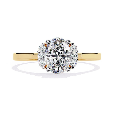 Auréline Halo Oval Ring