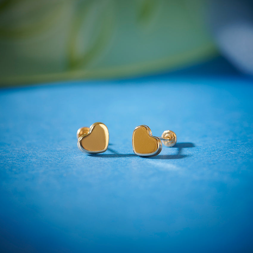 Heart Baby Earrings (Gold)