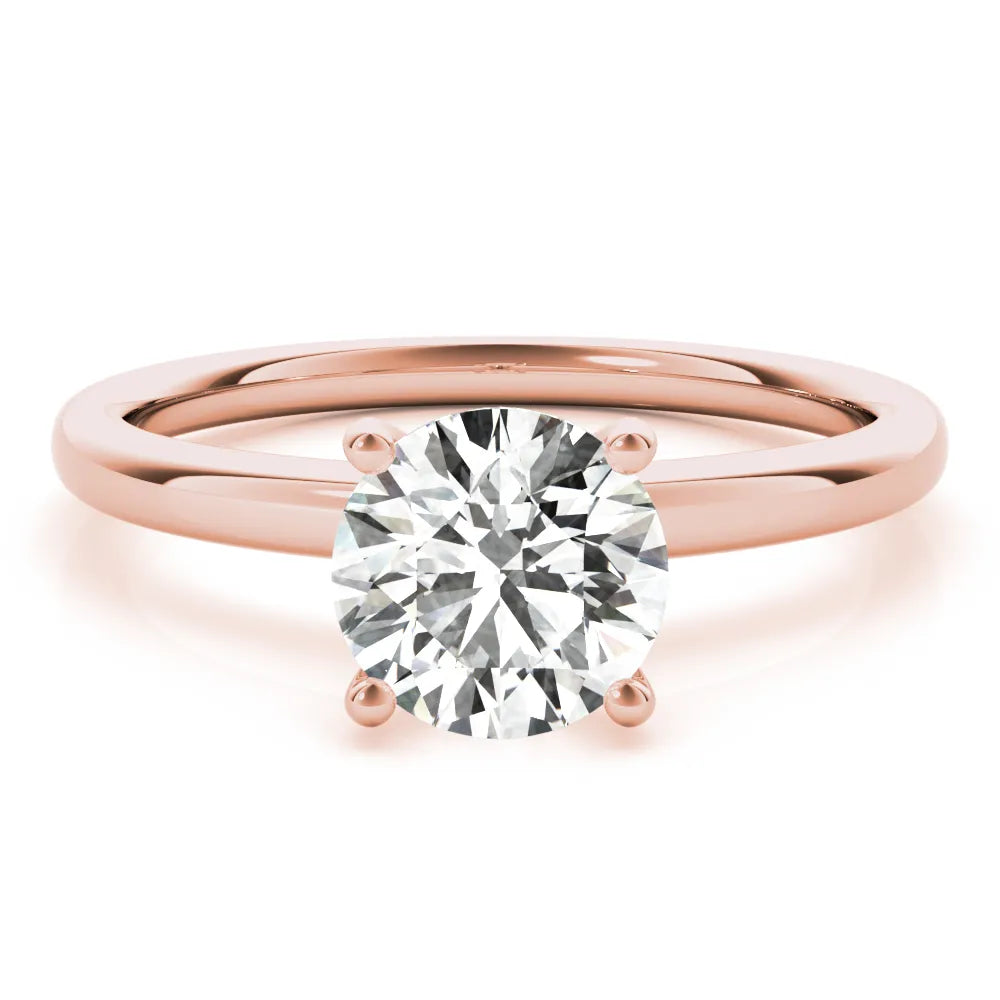 Unique Solitaire Engagement Ring