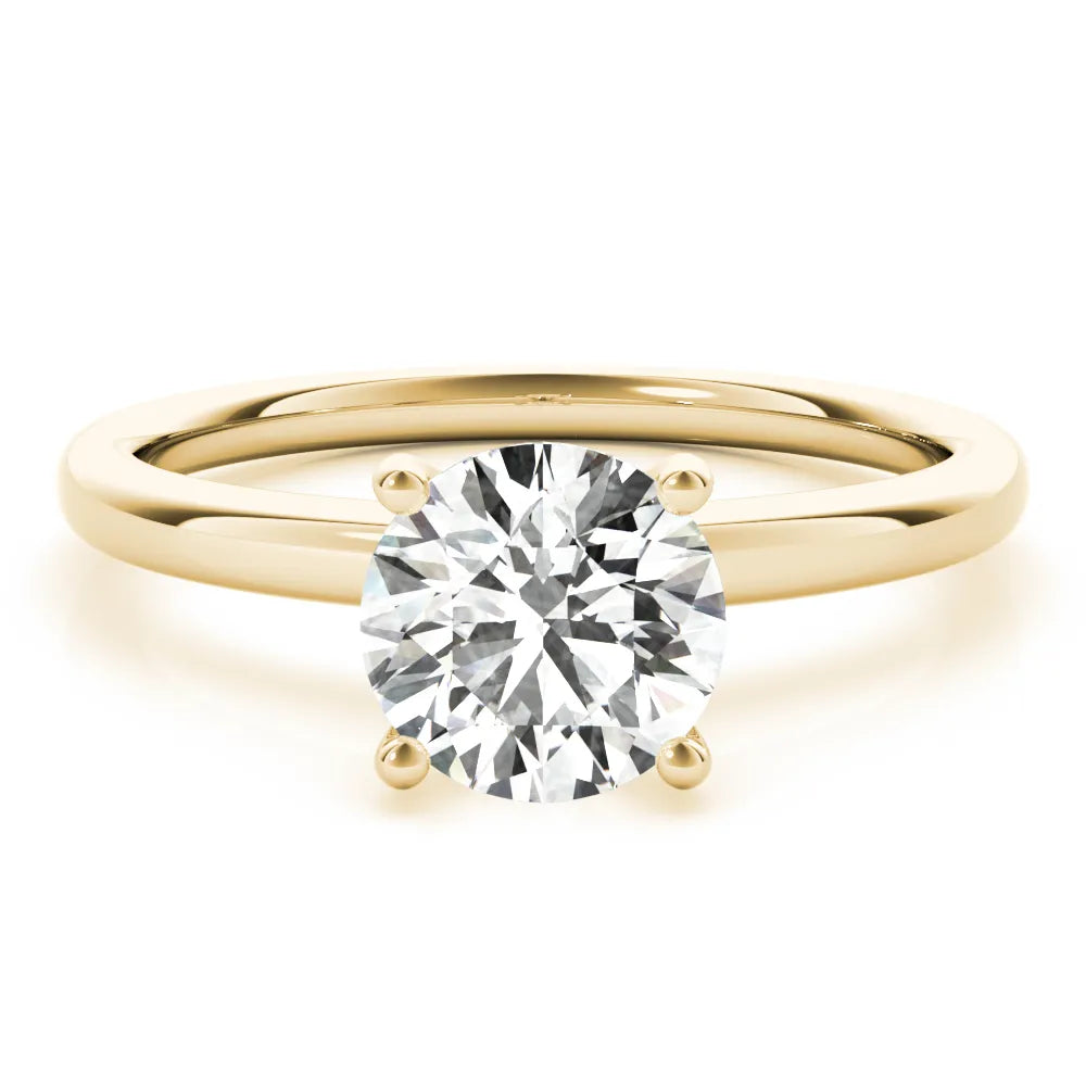 Unique Solitaire Engagement Ring