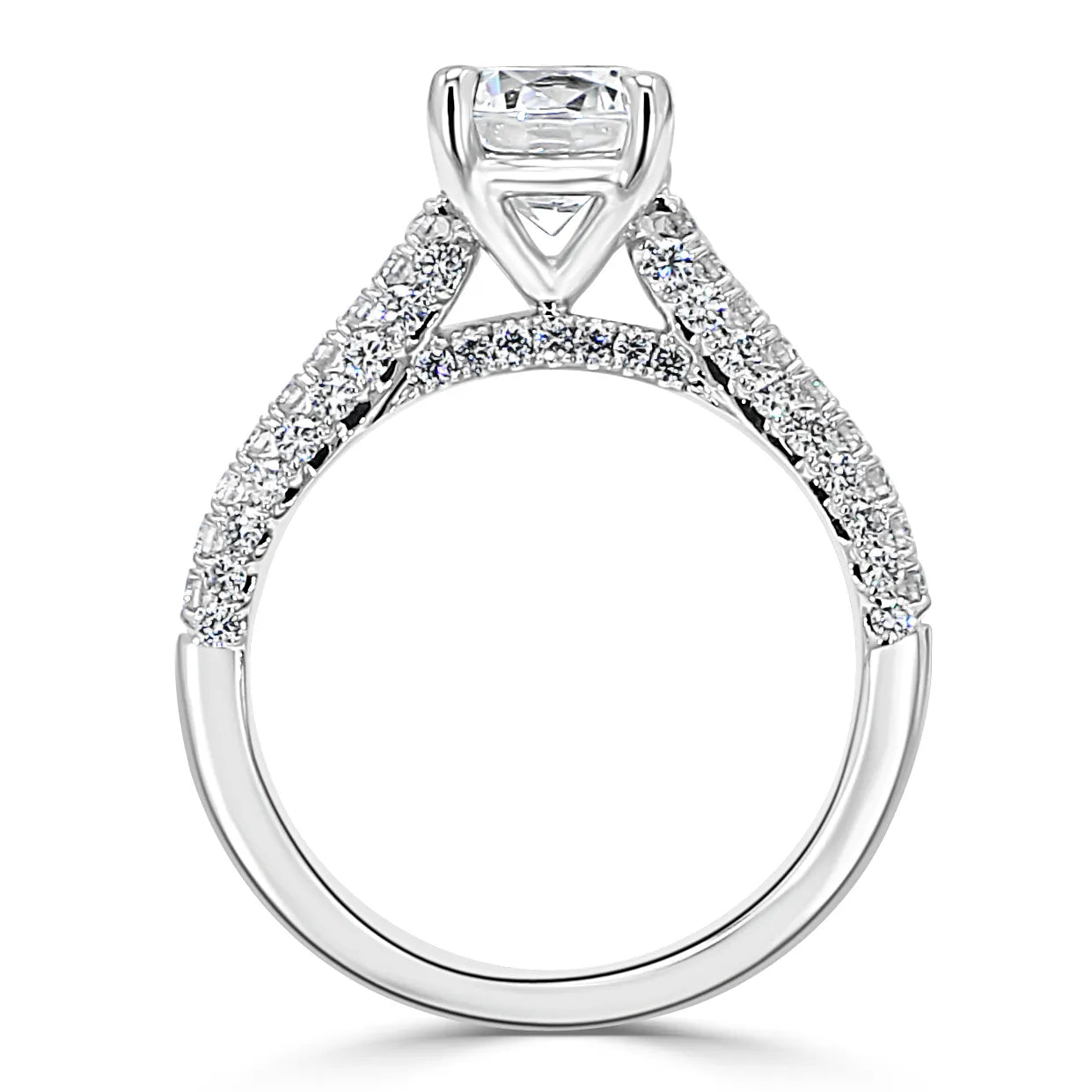 Micropave Style Engagement Ring