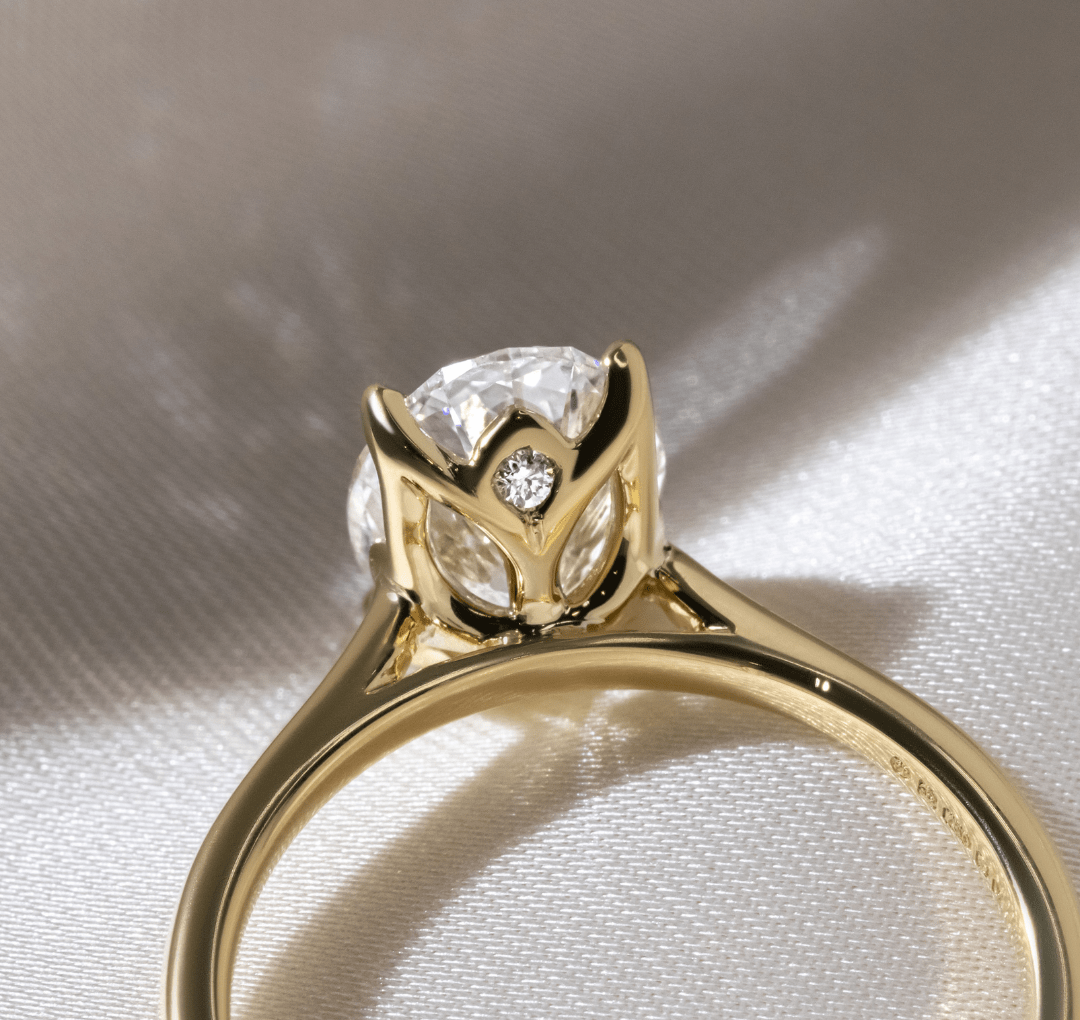 Oval Solitaire Ring - 2 CARAT