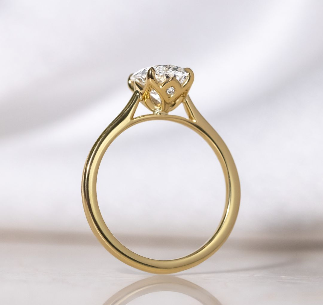 Oval Solitaire Ring - 2 CARAT